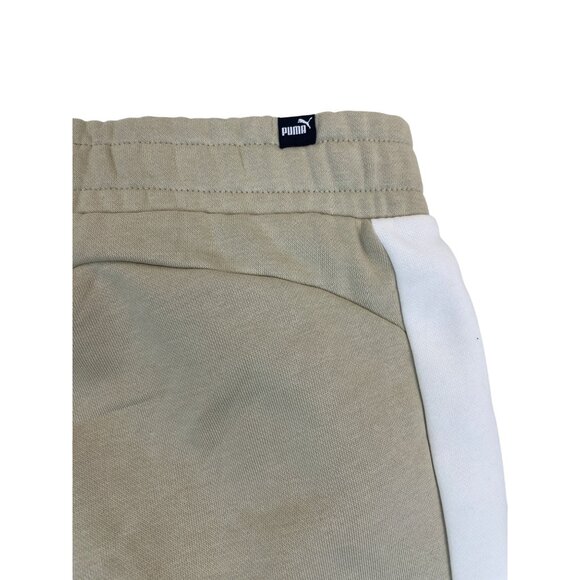 Puma Women’s Beige Joggers With White Stripes & Black Logo Sz M - New - Picture 6 of 12
